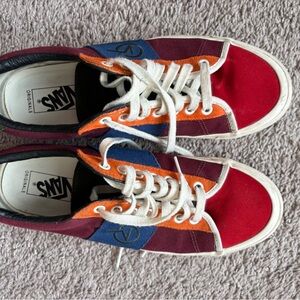Vans Black and White Canvas Sneakers 10